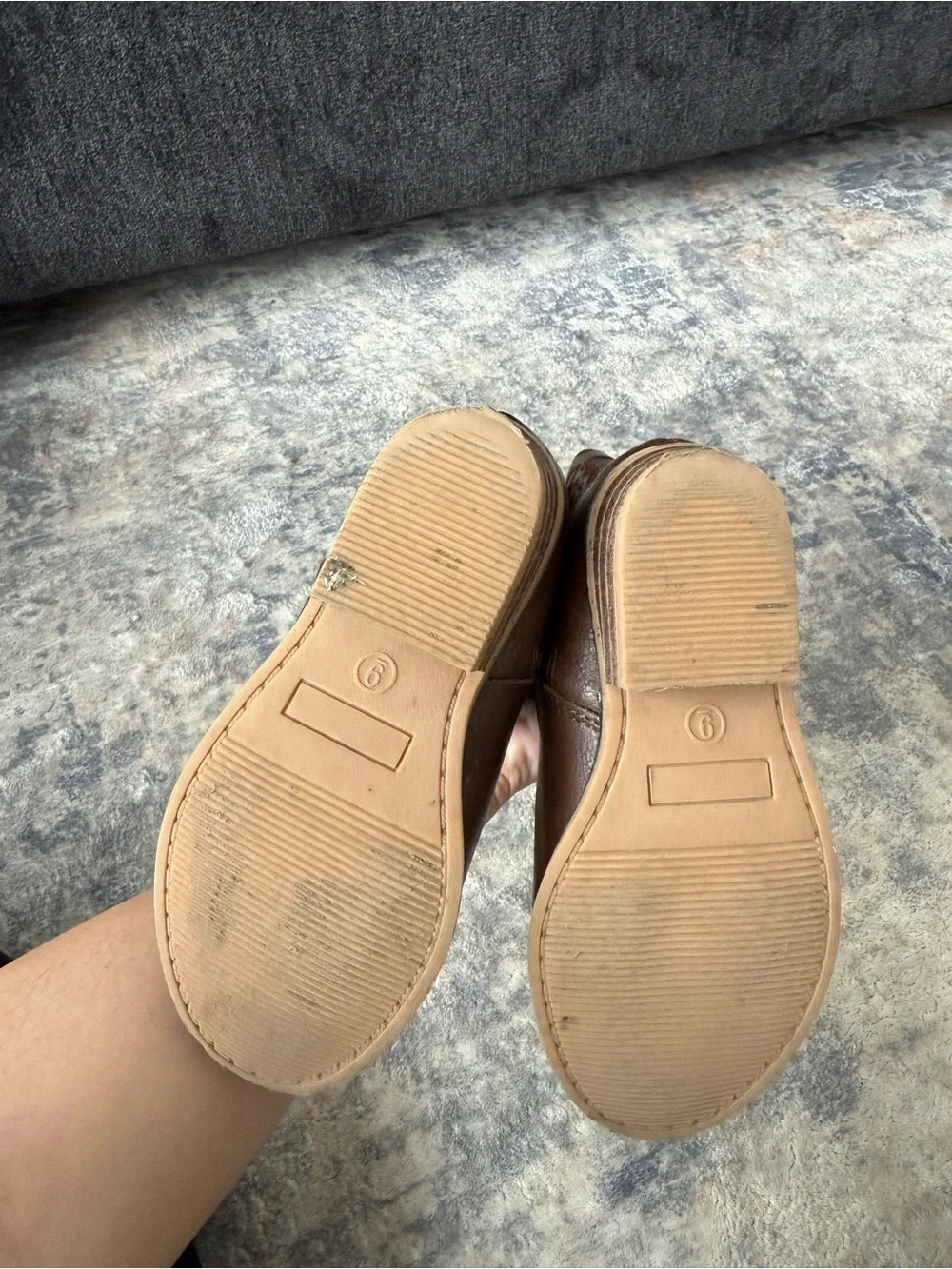 Cat & Jack Brown Embroidered Kids Western Boots